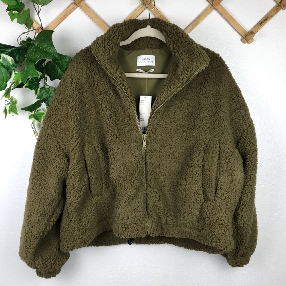 New Willow Fuzzy Drawstring Teddy Jacket
